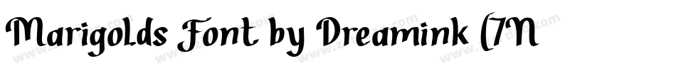 Marigolds Font by Dreamink (7NTypes)字体转换
